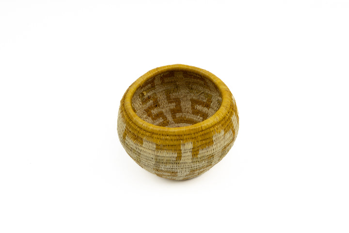 Vintage Handmade Woven Basket Fair Trade