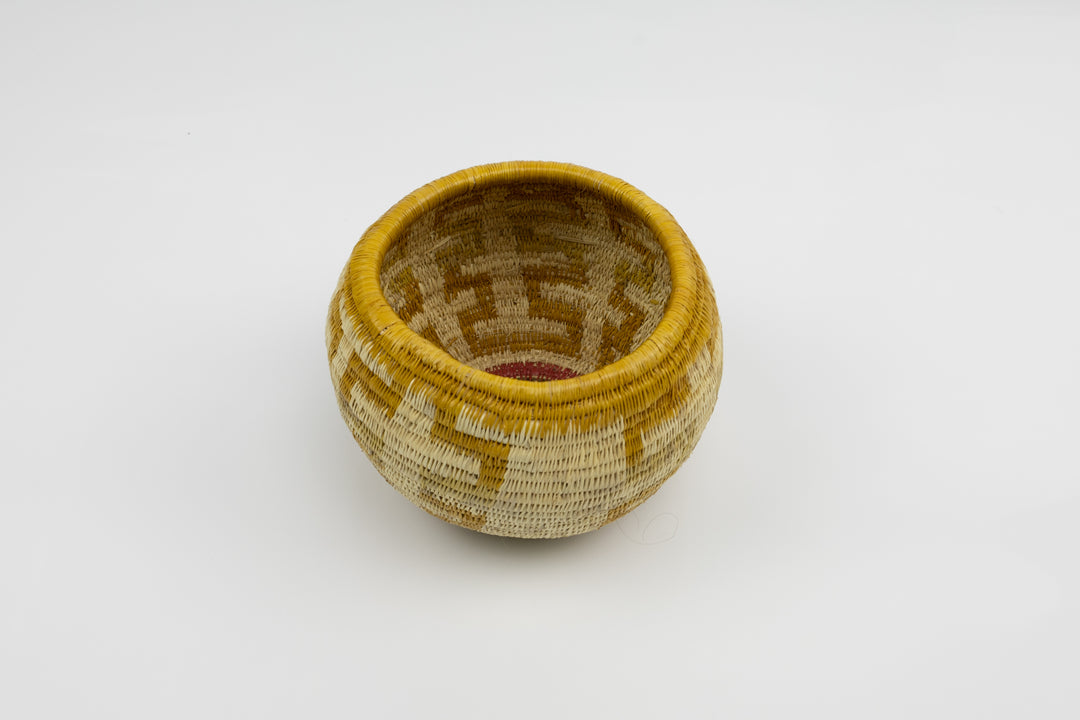 Vintage Handmade Woven Basket Fair Trade