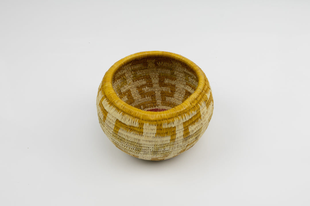 Vintage Handmade Woven Basket Fair Trade