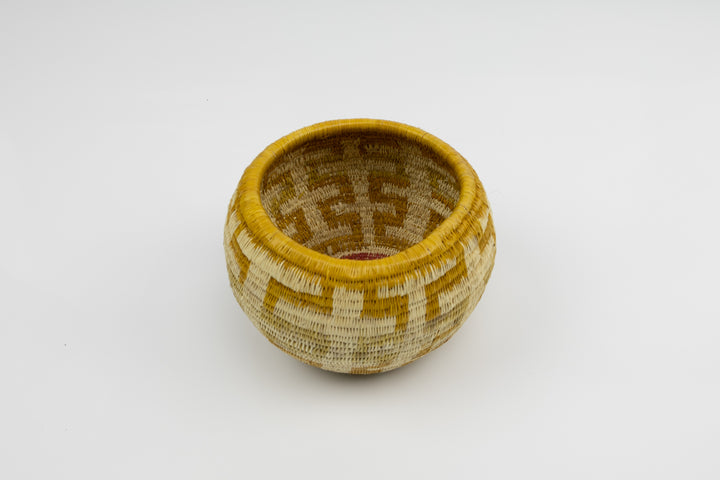 Vintage Handmade Woven Basket Fair Trade