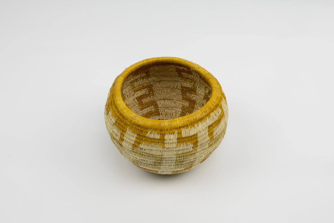 Vintage Handmade Woven Basket Fair Trade