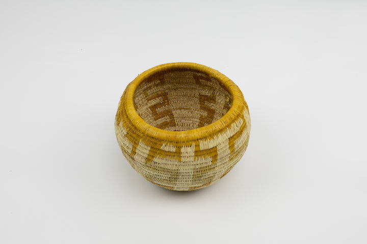Vintage Handmade Woven Basket Fair Trade