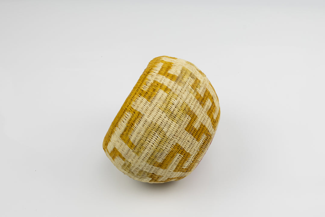 Vintage Handmade Woven Basket Fair Trade
