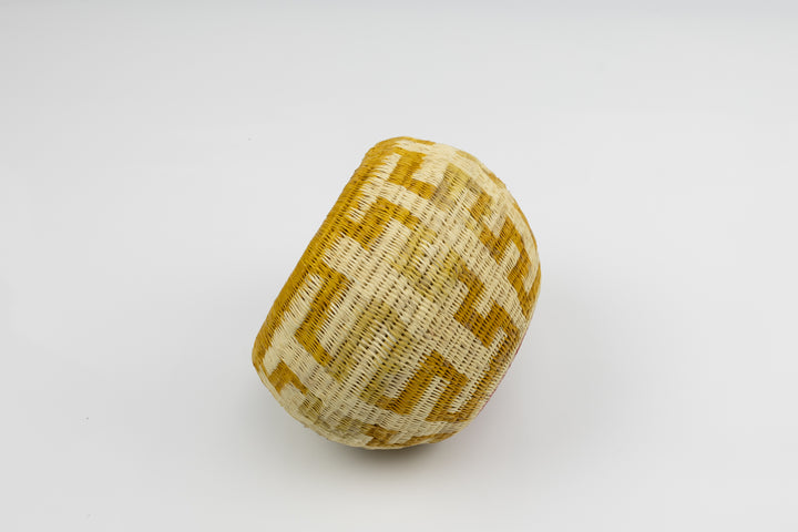 Vintage Handmade Woven Basket Fair Trade