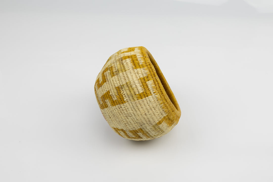 Vintage Handmade Woven Basket Fair Trade