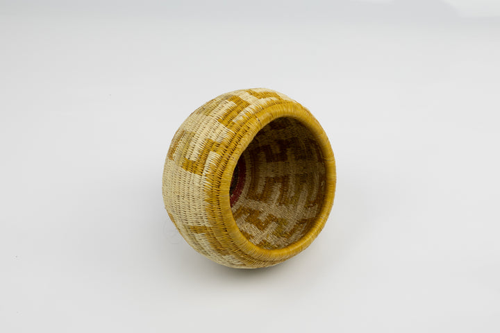 Vintage Handmade Woven Basket Fair Trade