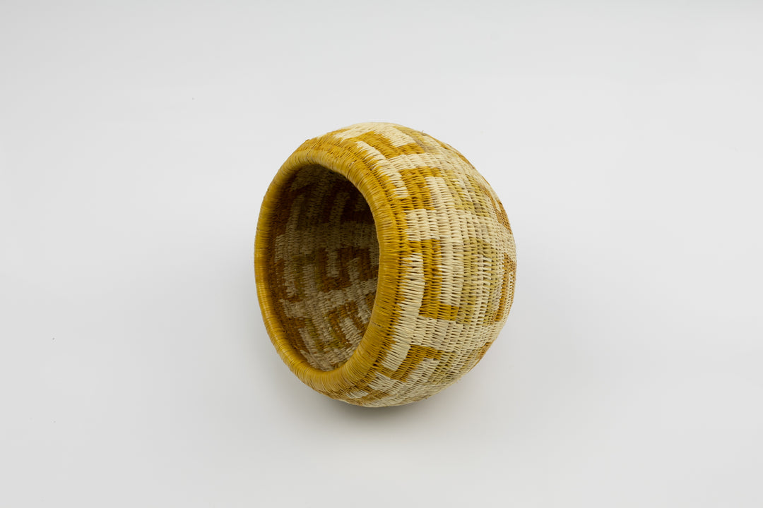 Vintage Handmade Woven Basket Fair Trade