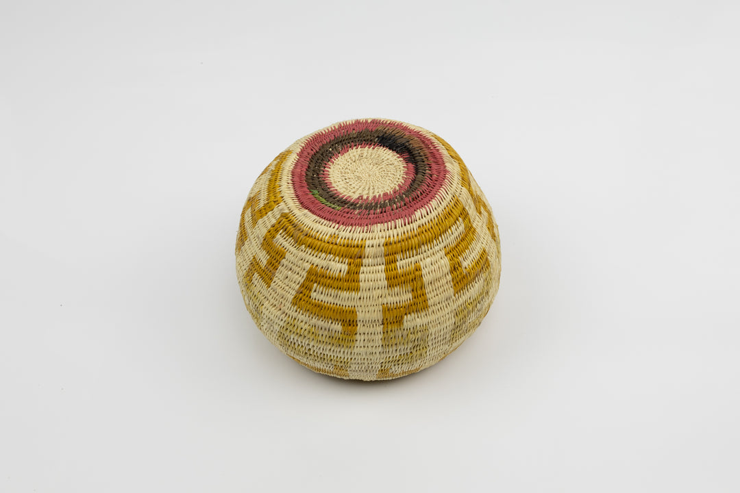 Vintage Handmade Woven Basket Fair Trade