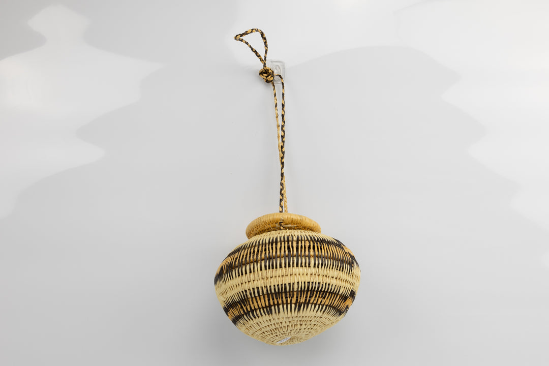 Hand Woven Vintage Hanging Basket Made By Indigenous Artisans