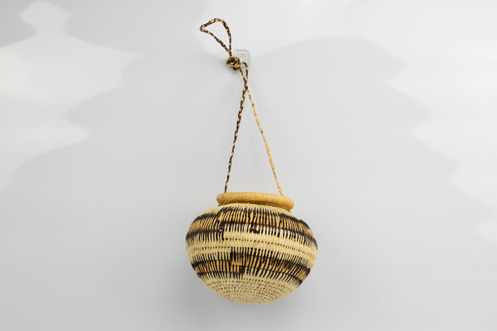 Hand Woven Vintage Hanging Basket Made By Indigenous Artisans