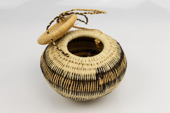 Hand Woven Vintage Hanging Basket Made By Indigenous Artisans