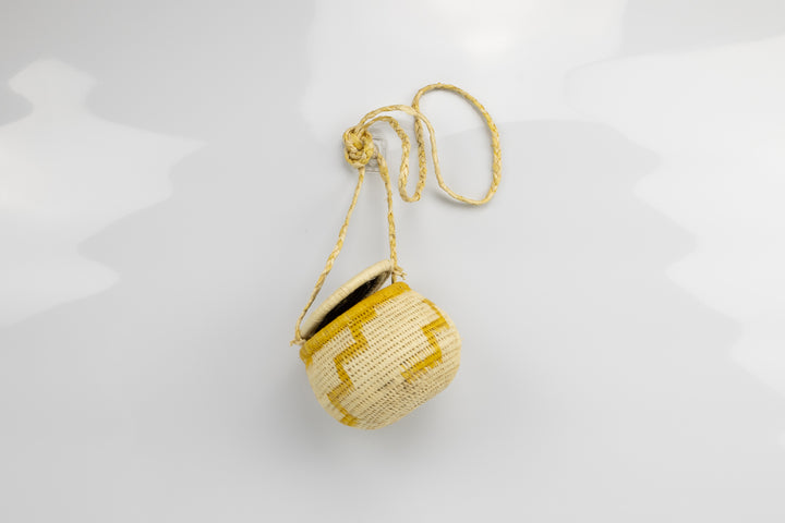 Hand Woven Vintage Hanging Basket Made By Indigenous Artisans