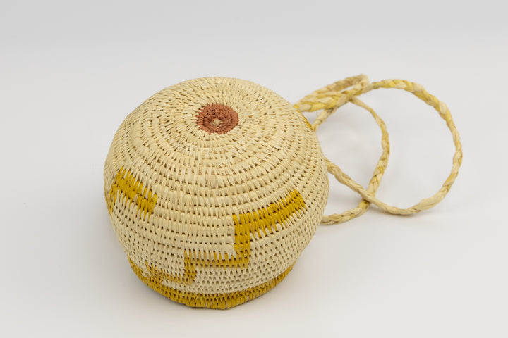 Hand Woven Vintage Hanging Basket Made By Indigenous Artisans