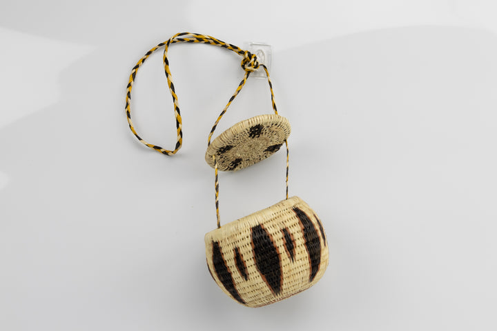 Hand Woven Vintage Hanging Basket Made By Indigenous Artisans