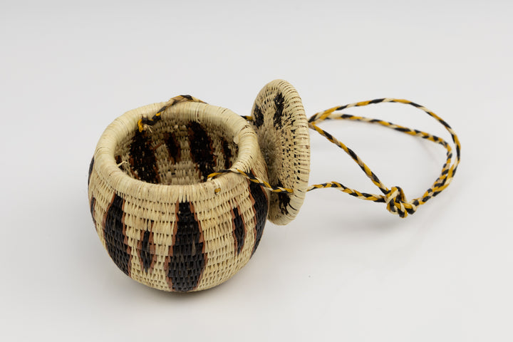 Hand Woven Vintage Hanging Basket Made By Indigenous Artisans