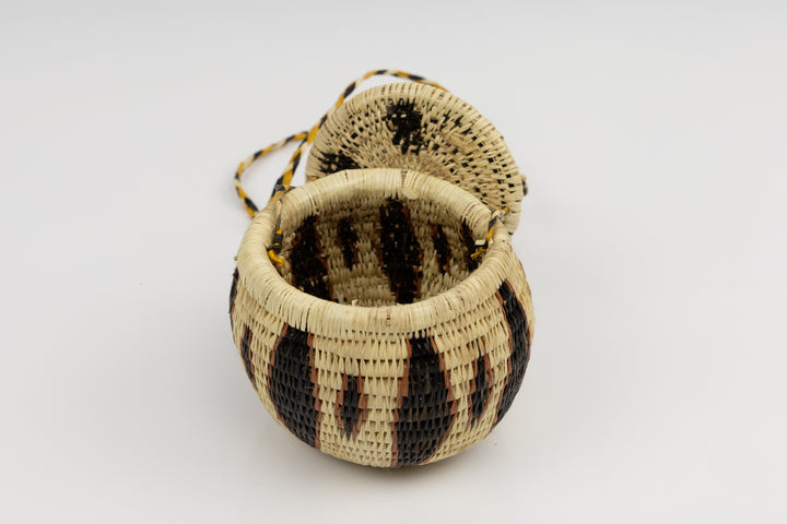 Hand Woven Vintage Hanging Basket Made By Indigenous Artisans