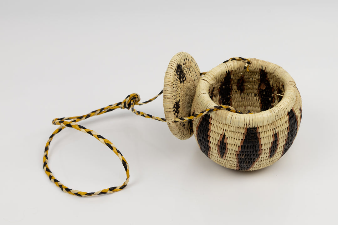 Hand Woven Vintage Hanging Basket Made By Indigenous Artisans