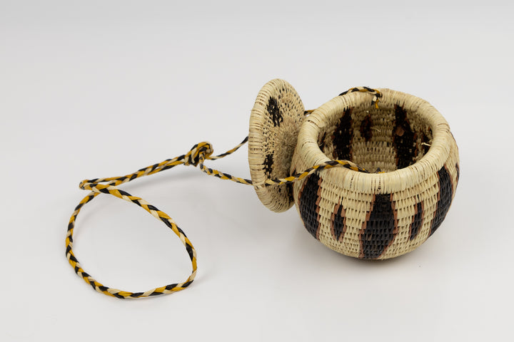 Hand Woven Vintage Hanging Basket Made By Indigenous Artisans