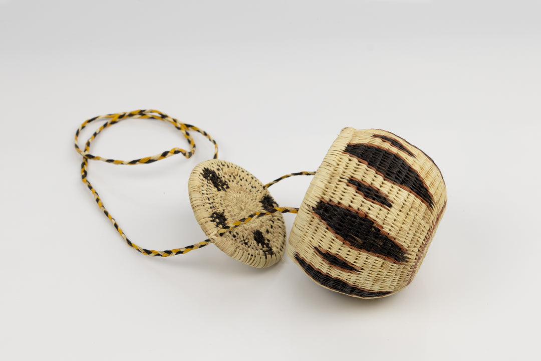 Hand Woven Vintage Hanging Basket Made By Indigenous Artisans