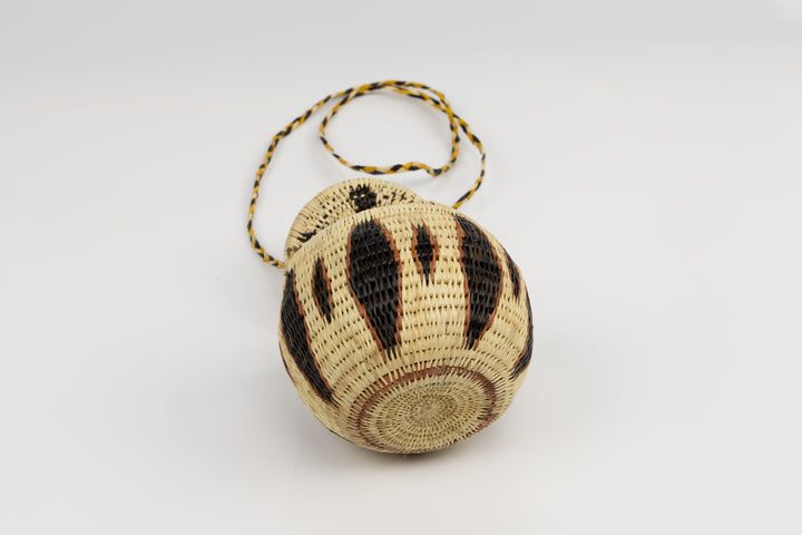Hand Woven Vintage Hanging Basket Made By Indigenous Artisans