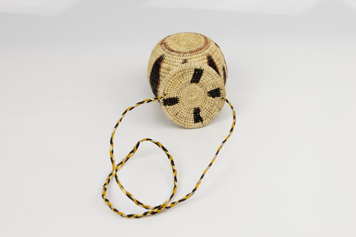 Hand Woven Vintage Hanging Basket Made By Indigenous Artisans