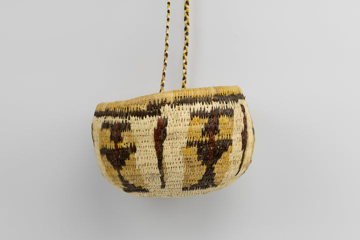 Hand Woven Vintage Hanging Basket Made By Indigenous Artisans