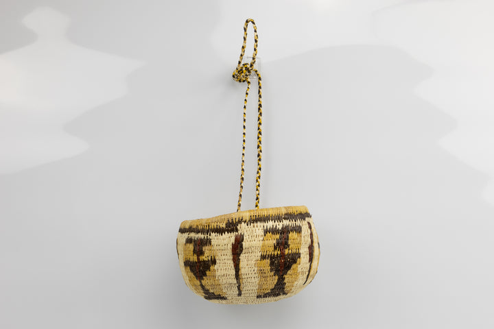 Hand Woven Vintage Hanging Basket Made By Indigenous Artisans