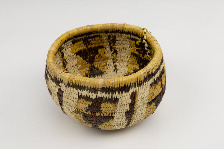 Hand Woven Vintage Hanging Basket Made By Indigenous Artisans