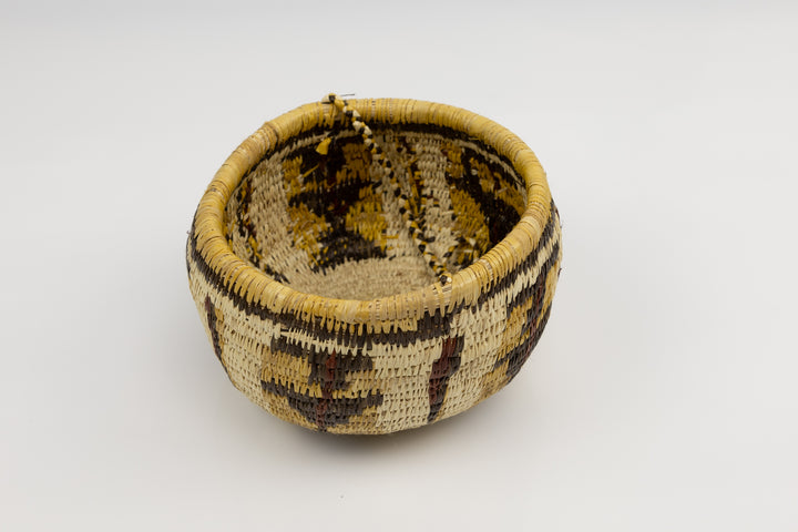 Hand Woven Vintage Hanging Basket Made By Indigenous Artisans