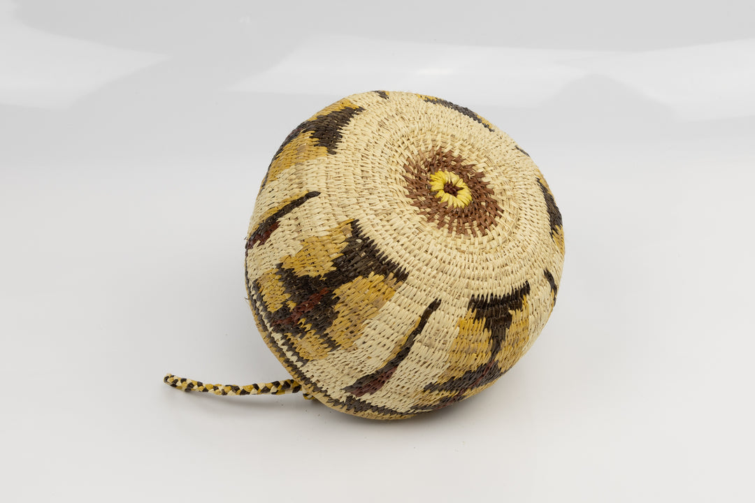 Hand Woven Vintage Hanging Basket Made By Indigenous Artisans