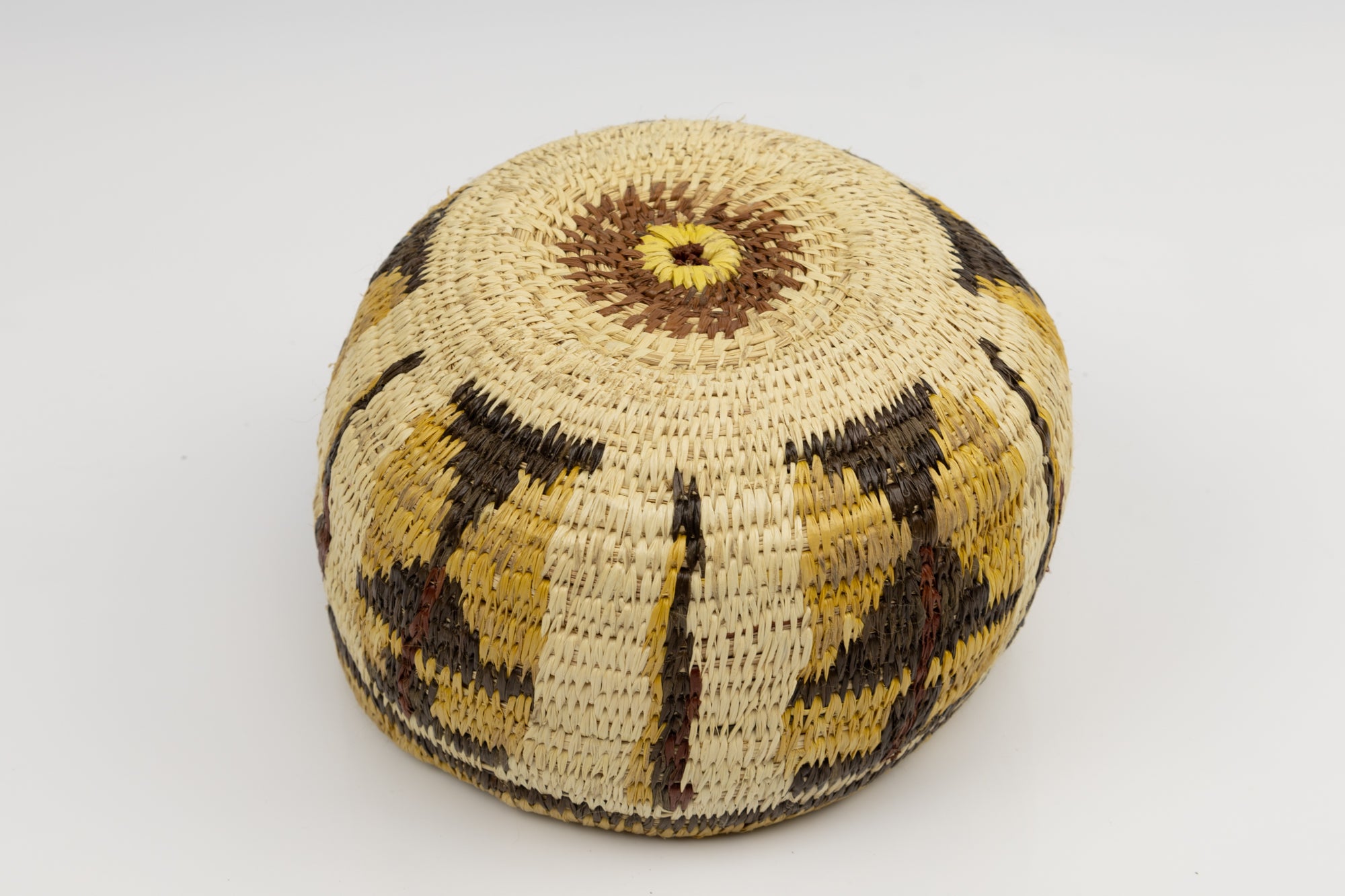 Hand Woven Vintage Hanging Basket Made By Indigenous Artisans