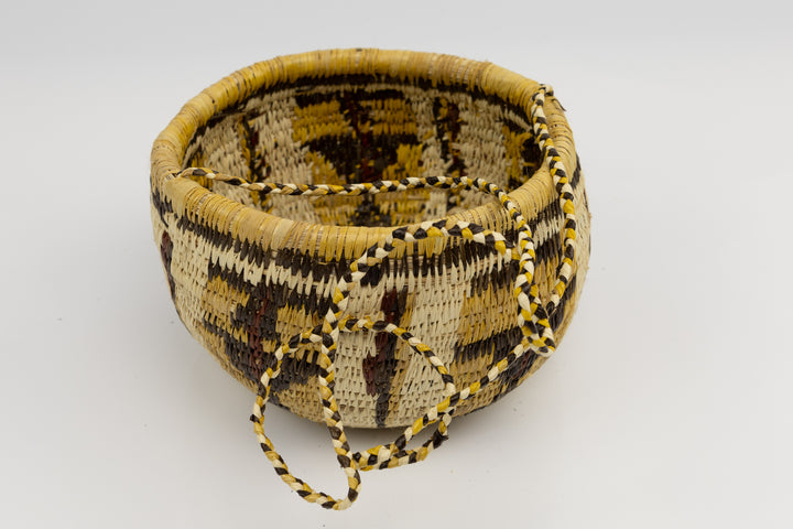 Hand Woven Vintage Hanging Basket Made By Indigenous Artisans