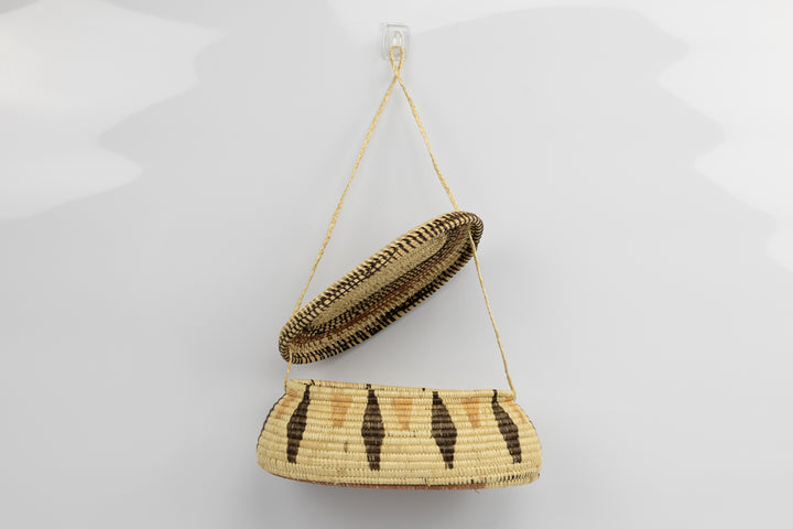 Hand Woven Vintage Hanging Basket Made By Indigenous Artisans