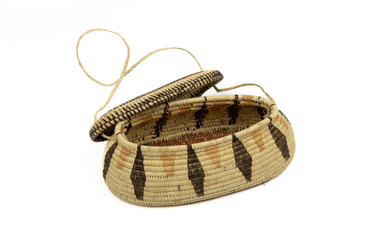 Hand Woven Vintage Hanging Basket Made By Indigenous Artisans