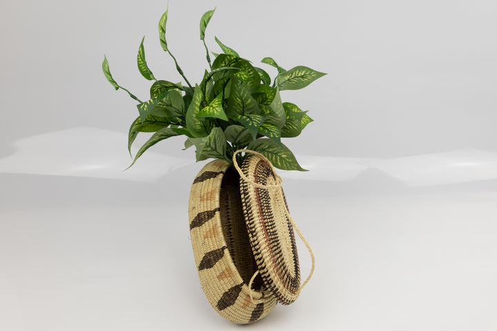 Hand Woven Vintage Hanging Basket Made By Indigenous Artisans