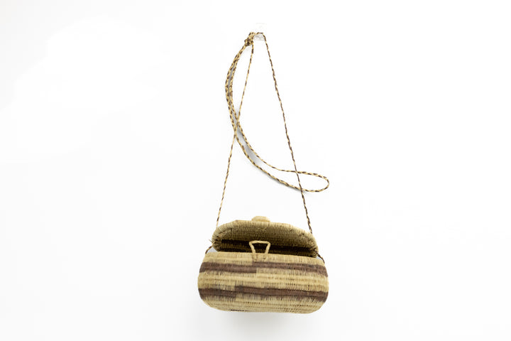 Hand Woven Vintage Hanging Basket Made By Indigenous Artisans