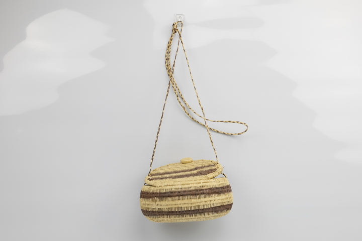 Hand Woven Vintage Hanging Basket Made By Indigenous Artisans