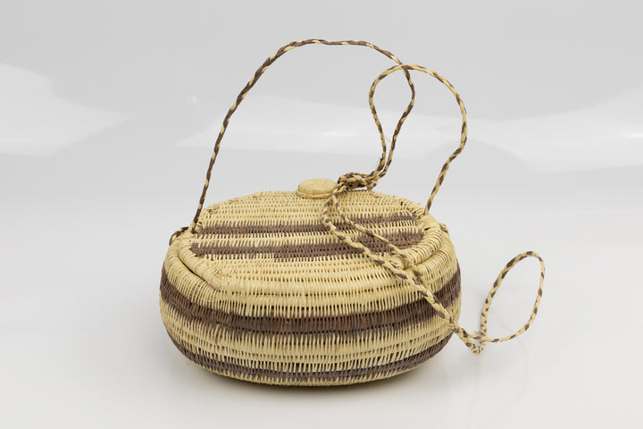 Hand Woven Vintage Hanging Basket Made By Indigenous Artisans
