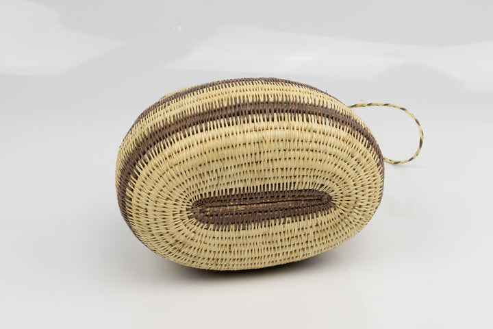 Hand Woven Vintage Hanging Basket Made By Indigenous Artisans