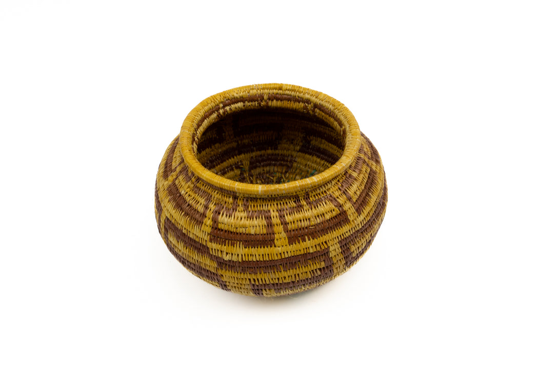 Hand Woven Vintage Basket Made By Indigenous Artisans