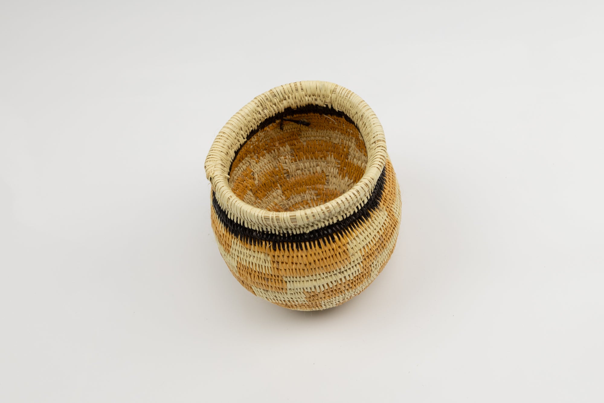 Hand Woven Vintage Basket Made By Indigenous Artisans