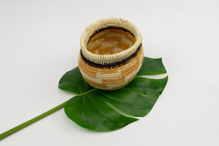 Hand Woven Vintage Basket Made By Indigenous Artisans