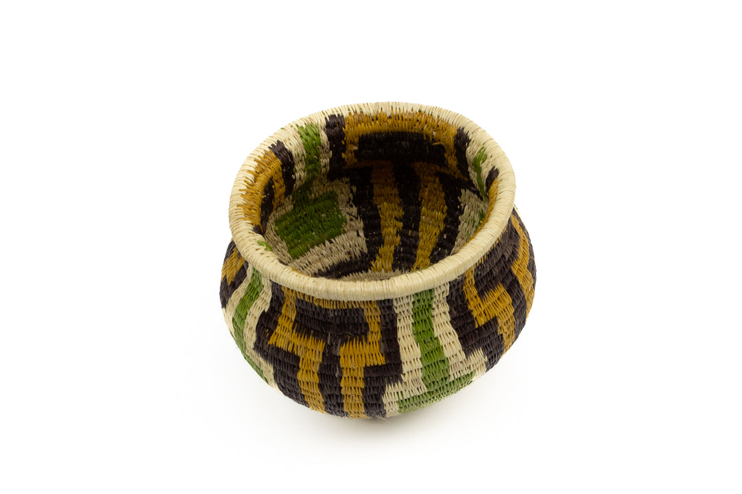 Hand Woven Vintage Basket Made By Indigenous Artisans