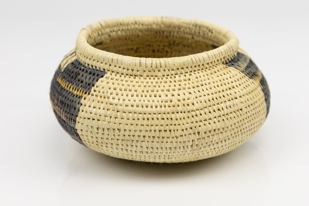 Hand Woven Vintage Butterfly Basket Made By Indigenous Artisans