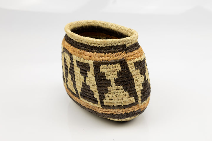 Hand Woven Vintage Basket Made By Indigenous Artisans