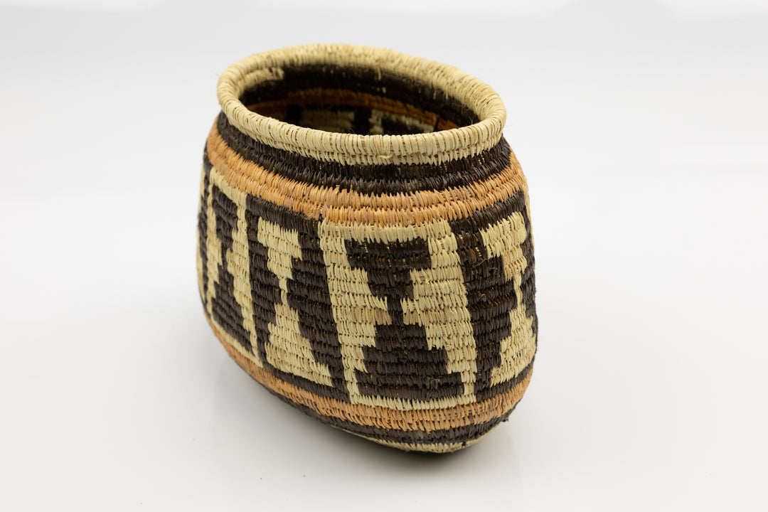 Hand Woven Vintage Basket Made By Indigenous Artisans
