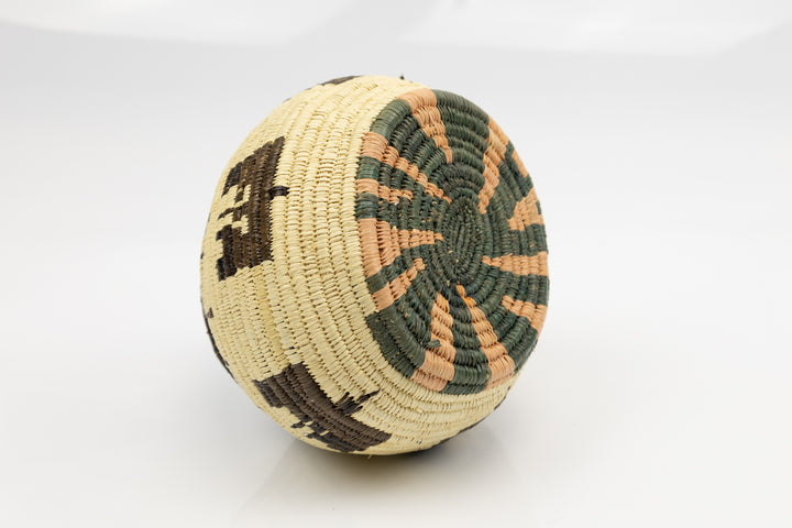 Hand Woven Vintage Butterfly Basket Made By Indigenous Artisans