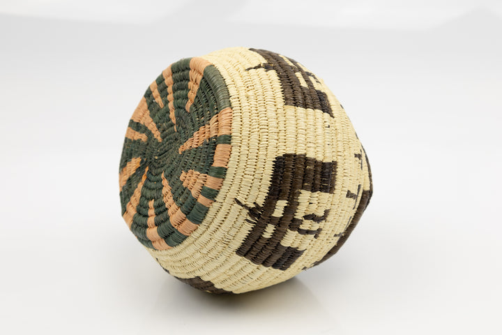 Hand Woven Vintage Butterfly Basket Made By Indigenous Artisans
