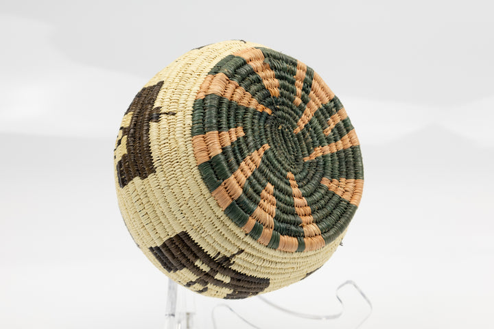 Hand Woven Vintage Butterfly Basket Made By Indigenous Artisans