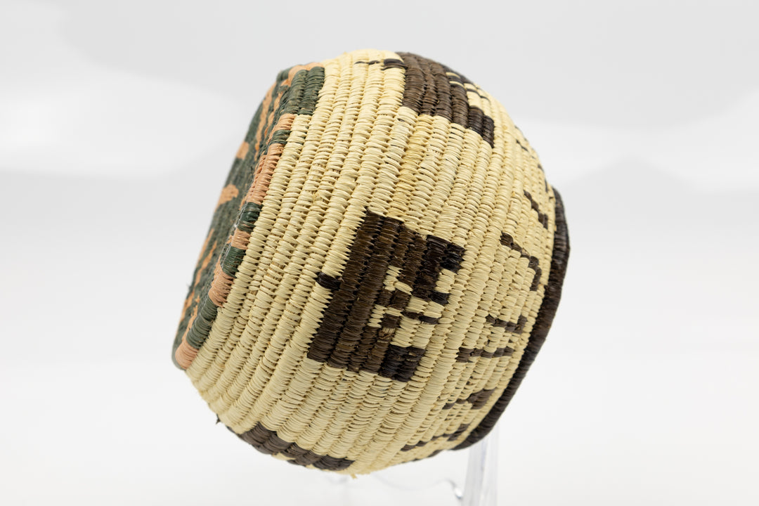 Hand Woven Vintage Butterfly Basket Made By Indigenous Artisans